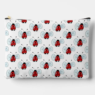 Cute Ladybug Illustration Accessory Pouch