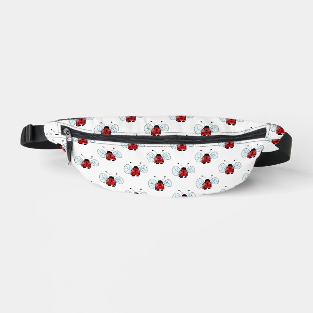 Cute Ladybug Illustration Bum Bags (Front)