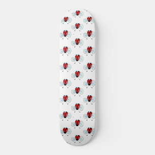 Cute Ladybug Illustration Skateboard