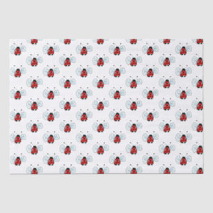 Cute Ladybug Illustration Tissue Paper