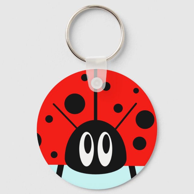 Cute Ladybug Key Ring (Front)
