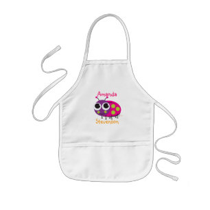 Cute Ladybug Kids Apron