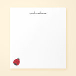 Cute Ladybug Kids Personalised Notepad<br><div class="desc">This cute red ladybug notepad features a trendy script font. The font style can be changed using the online template tools.</div>