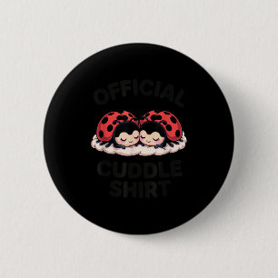 Cute Ladybug Love Cuddle 6 Cm Round Badge