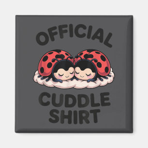 Cute Ladybug Love Cuddle  Magnet