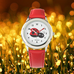 cute ladybug lover add name watch