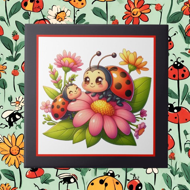 Cute ladybug lovers crafting  tile (Creator Uploaded)