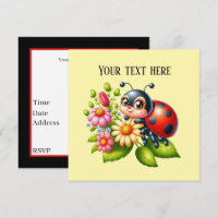 Cute ladybug lovers insect
