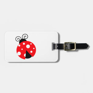 Cute Ladybug Luggage Tag