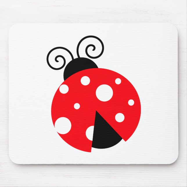 Cute Ladybug Mouse Mat (Front)