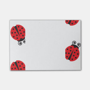 Cute Ladybug Pattern Post-it Notes