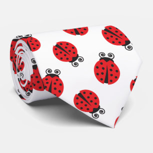 Cute Ladybug Pattern Tie