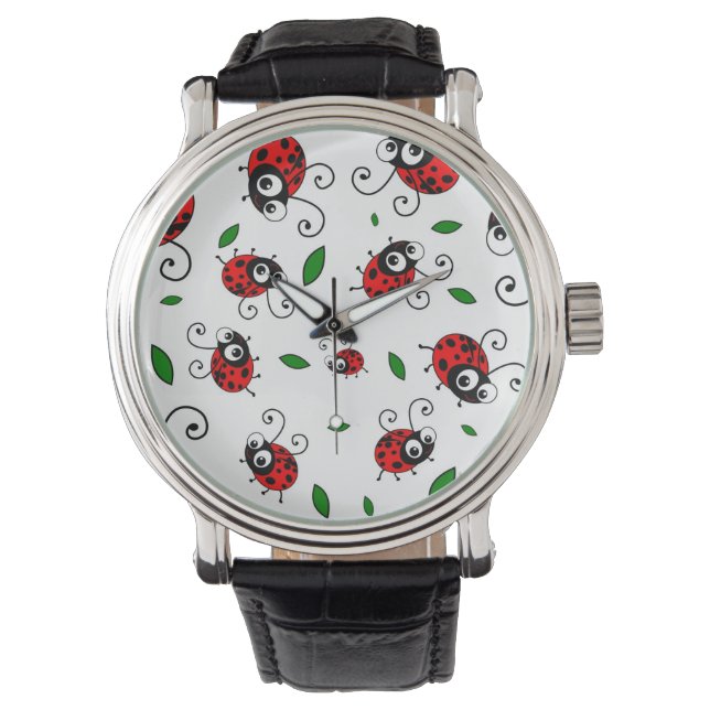 Cute ladybug pattern watch (Front)