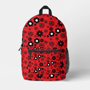 Cute ladybug Patterned Printed Backpack