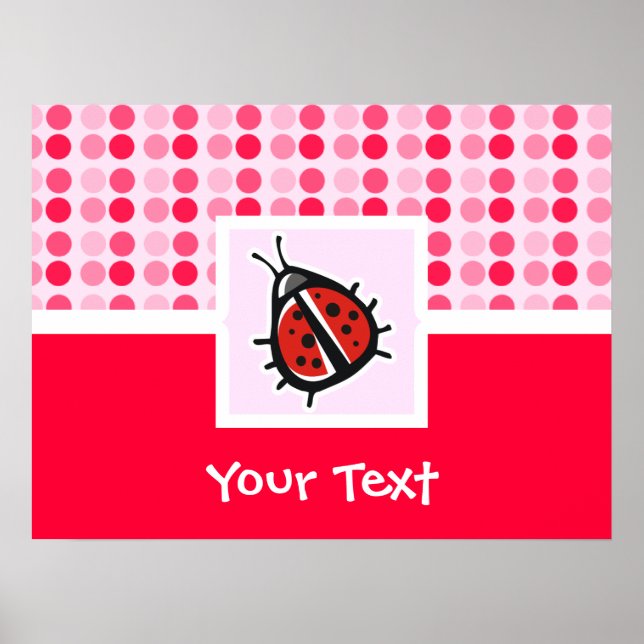 Cute Ladybug Poster (Front)