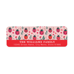 Cute Ladybug Return Address Labels