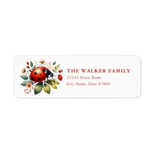 Cute Ladybug Return Address Labels