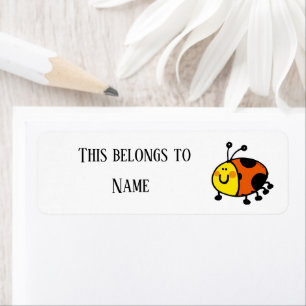 Cute Ladybug School Name