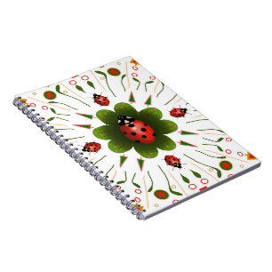 Cute Ladybug Spiral Notebook