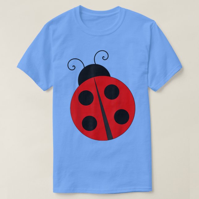 Cute Ladybug  T-Shirt (Design Front)