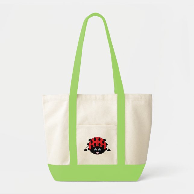 Cute Ladybug Tote Bag (Front)