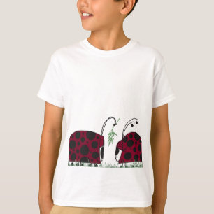 Cute Ladybugs And Mistletoe T-Shirt