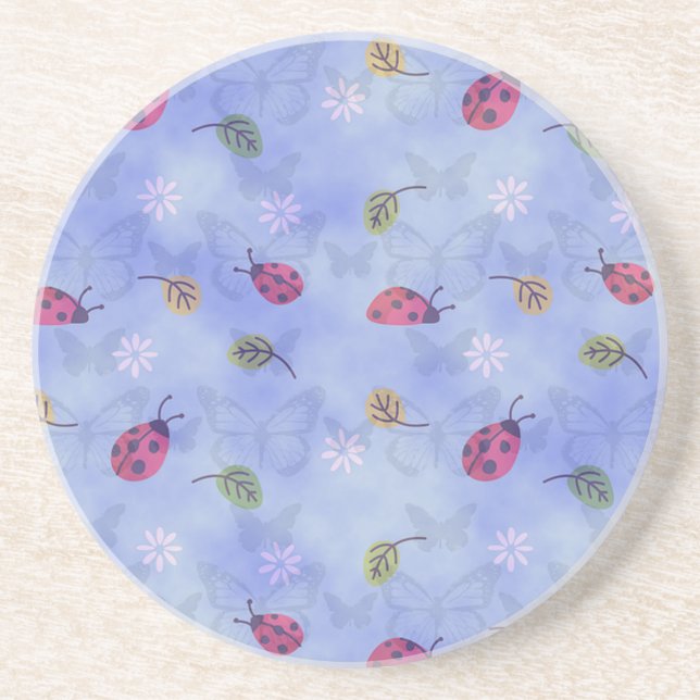 Cute Ladybugs Coaster (Front)