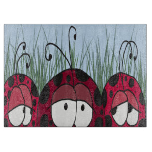 Cute Ladybugs Cutting Board