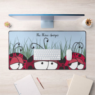 Cute Ladybugs Desk Mat