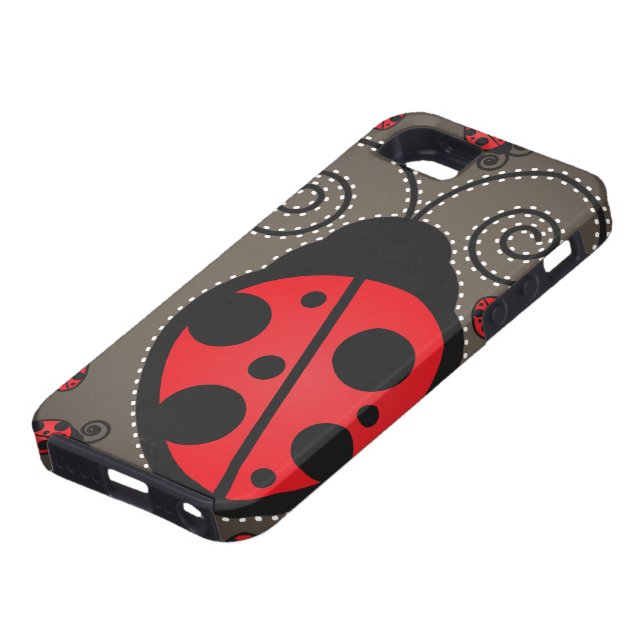 Cute Ladybugs iPhone 5 Case-Mate Tough Case (Bottom)