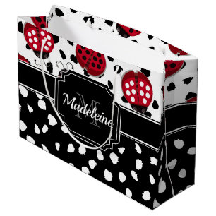 Cute Ladybugs Large Gift Bag