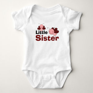 Cute Ladybugs Little Sister Baby Bodysuit