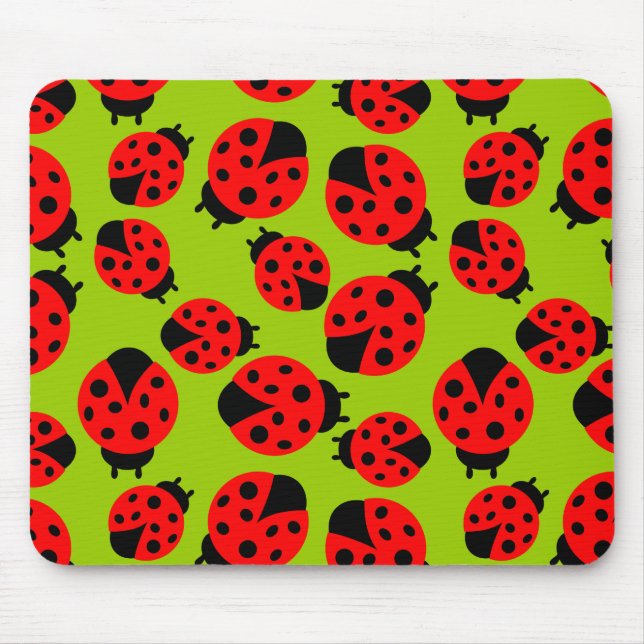 Cute Ladybugs Mouse Mat (Front)