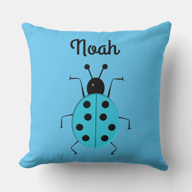 cute ladybugs, personalised cushion (Front)