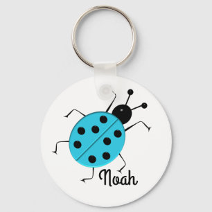 cute ladybugs, personalised key ring