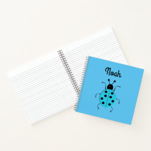 cute ladybugs, personalised  notebook