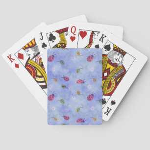 Cute Ladybugs Playing Cards