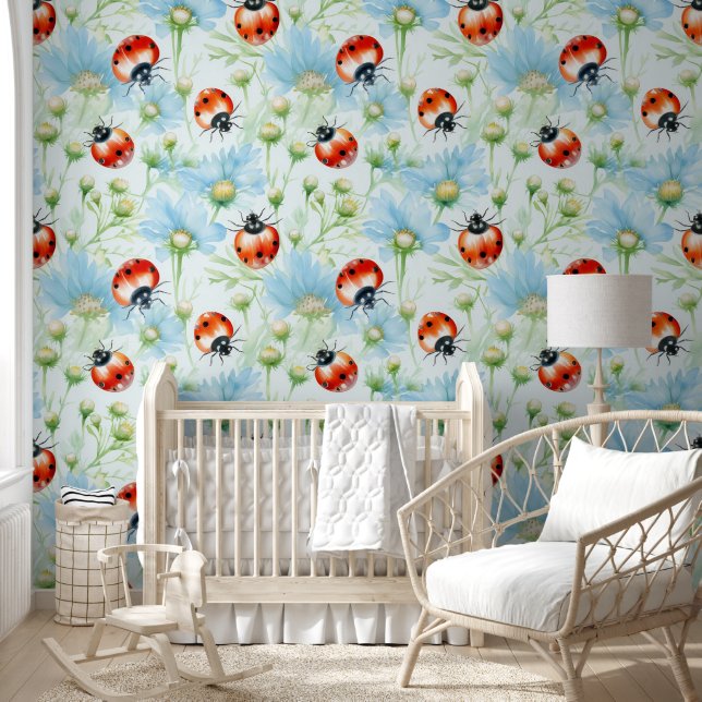 Cute Ladybugs Wallpaper (Kids)