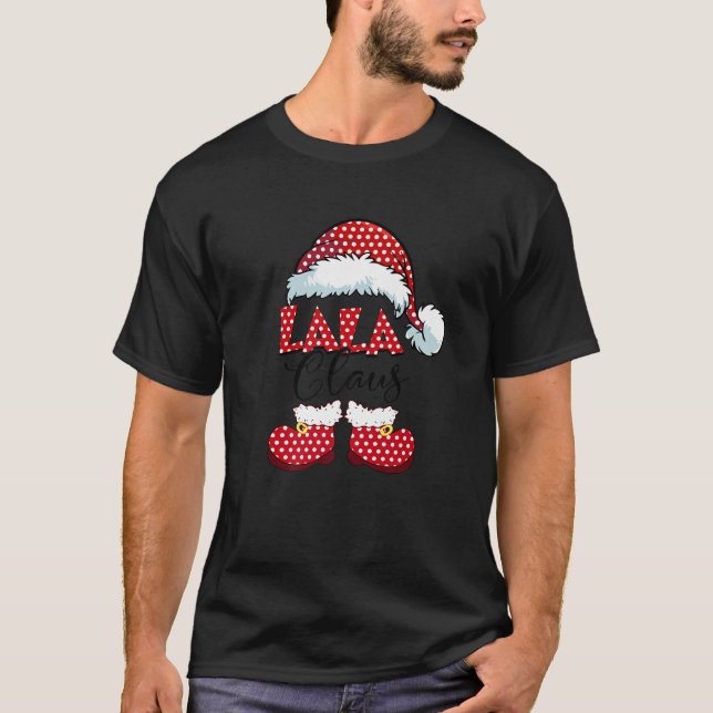 Cute Lala Claus New Christmas Santa Claus Premium T-Shirt (Front)