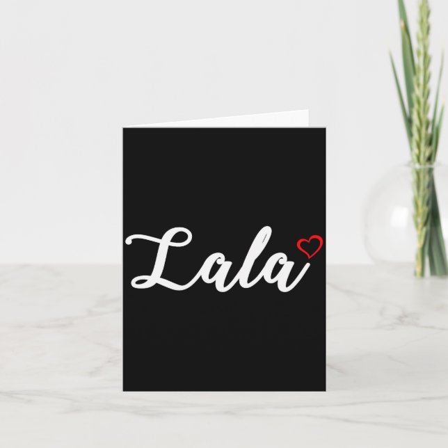Cute Lala Lover Gift For Women Grandma Christmas  Card (Front)