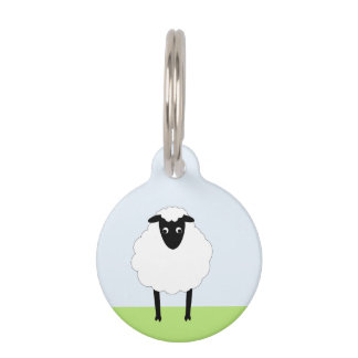 Cute Lamb Cat Tag