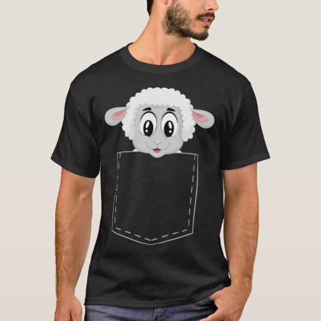 Cute lamb  for children sheep  boys and girls T-Shirt (Front)