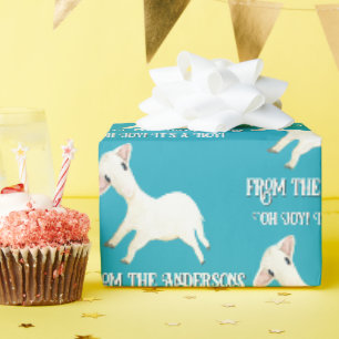 Cute Lamb Oh Joy It's a Boy From Your Name Custom Wrapping Paper