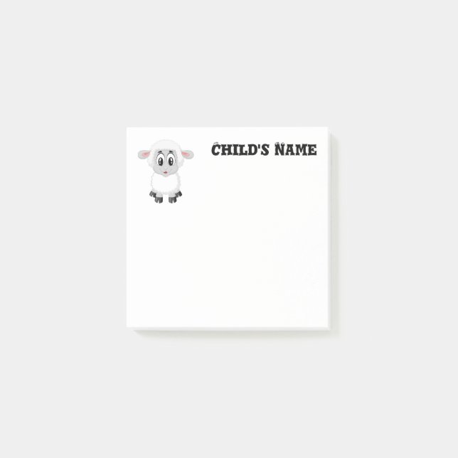 Cute Lamb Post-it Notes (Front)