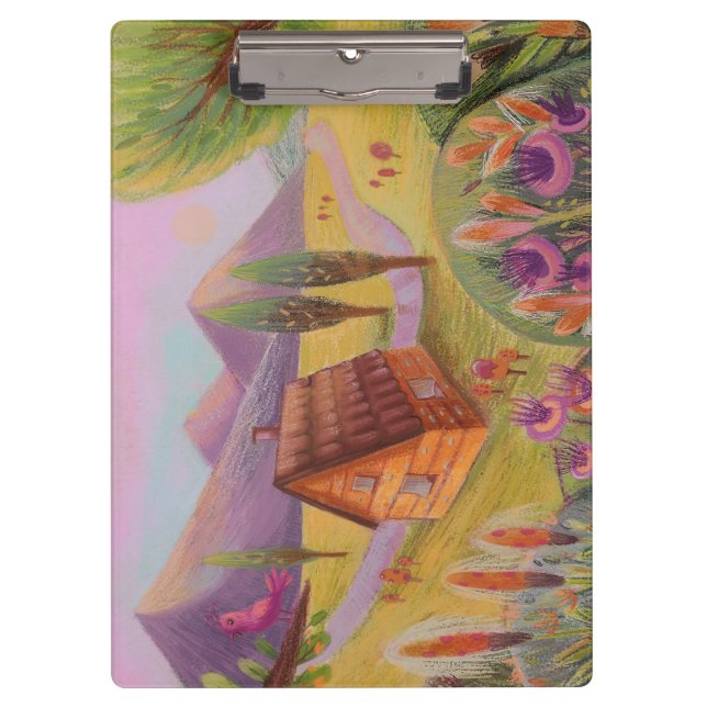 cute landscape Clipboard (Front)