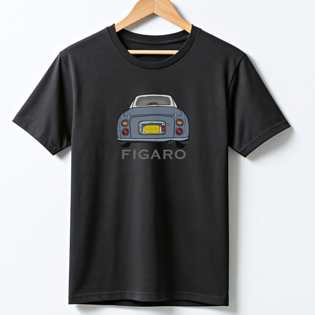Cute Lapis Grey Figaro Car Name Figarations T-Shirt (Fun lapis figaro shirt with space for your name)