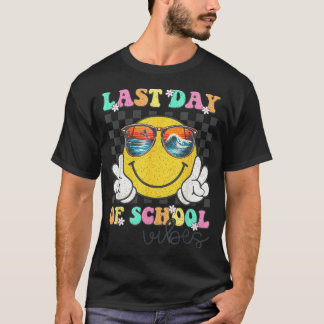 Cute Last Day Of School Vibes Girls Kids T-Shirt
