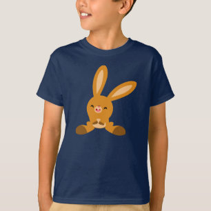 Cute Laughing Cartoon Rabbit Children T-Shirt
