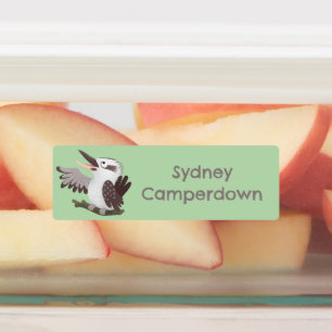 Cute laughing kookaburra cartoon personalised 