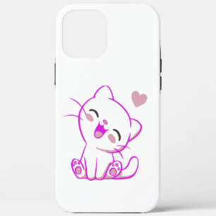 CUTE LAUGHING LITTLE Fuchsia  KITTEN iPhone 12 Pro Max Case